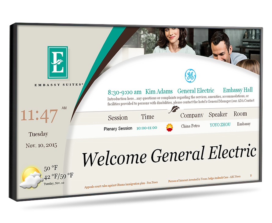 room and event boards