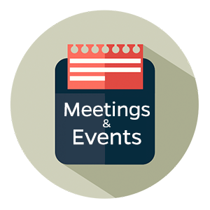 Searchable Events calendar