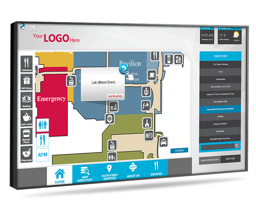 interactive wayfinding digital signage