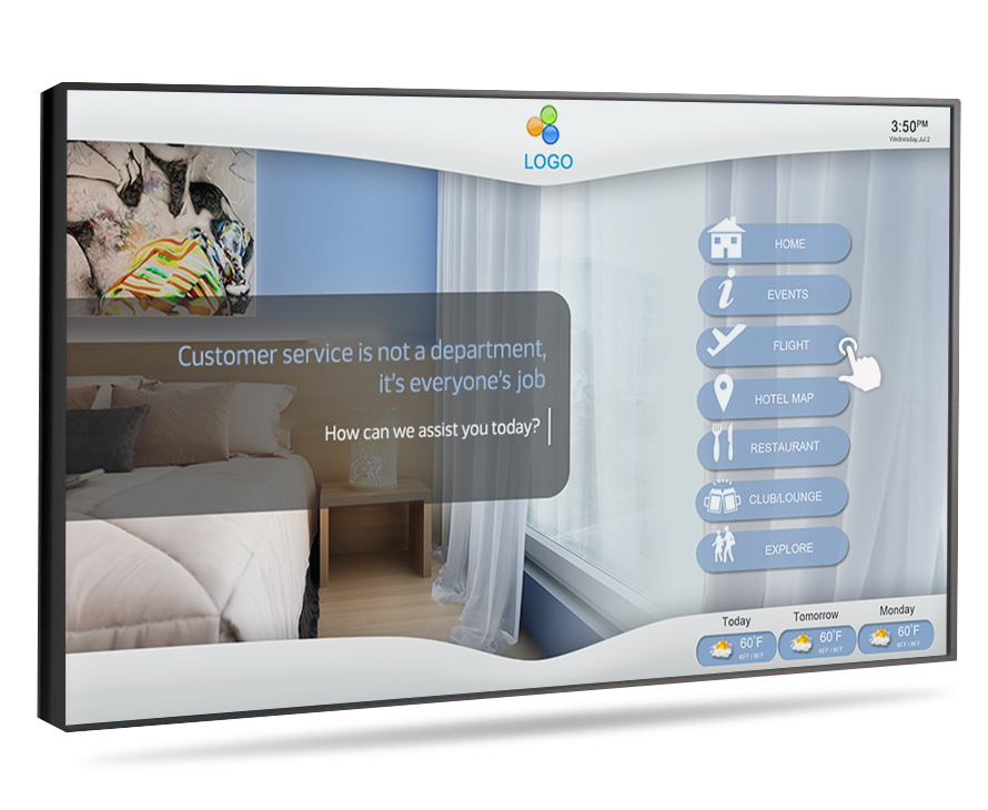 Touchscreen Hotel Lobby Display Touchscreen Hotel Lobby Display