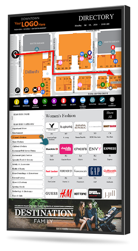 Mall digital directory